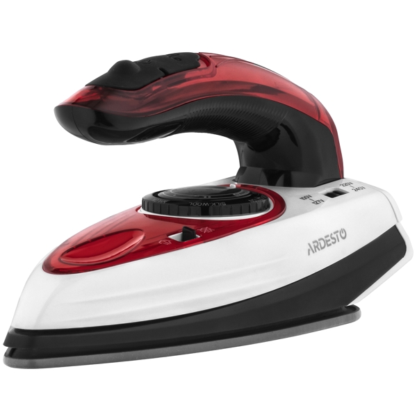 ორთქლის უთო Ardesto TI-S1200, 1000W, 70ML, Steam Iron, White/Red