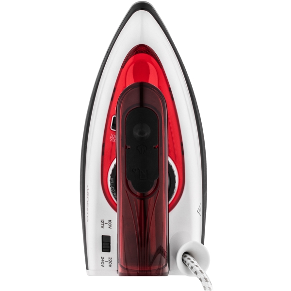 ორთქლის უთო Ardesto TI-S1200, 1000W, 70ML, Steam Iron, White/Red