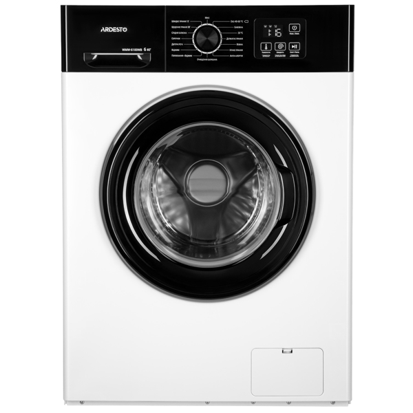 სარეცხი მანქანა Ardesto WMW-6100WB, 6Kg, A++, 1200Rpm, 62Db, Washing Machine, White