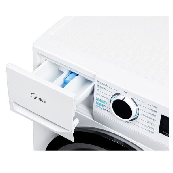 სარეცხი მანქანა Midea MF01610US40/W, 6Kg, A+, 1000Rpm, 79Db, Washing Machine, White