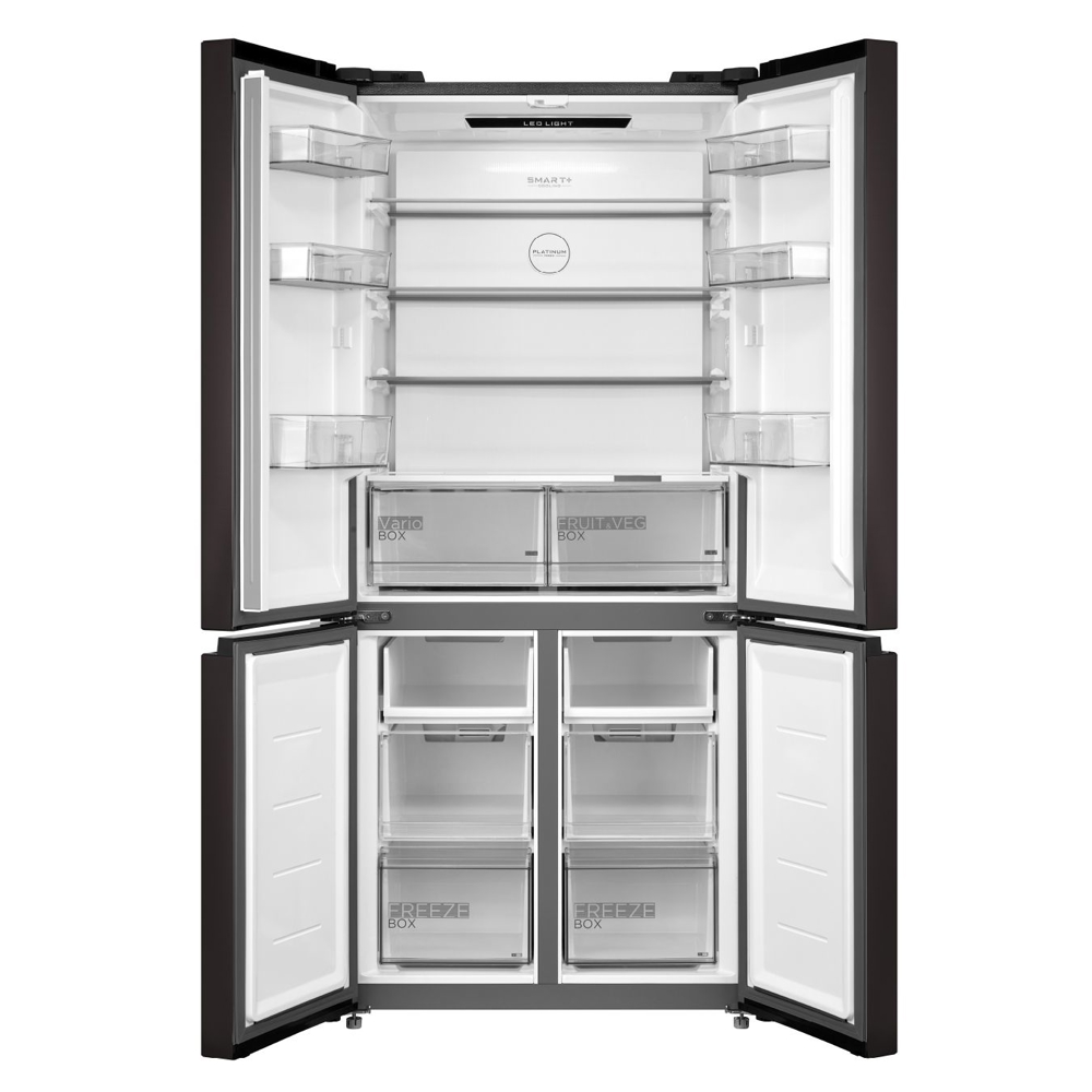 Refrigerator Midea MDRM691MIE22, 530L, A+, No Frost, Black