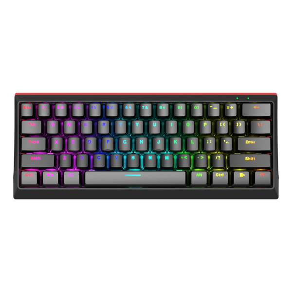 კლავიატურა Marvo KG962G, Wired, RGB, USB-C, Gaming Keyboard, Black
