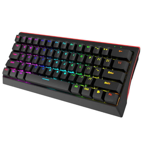 კლავიატურა Marvo KG962G EN-B, Wired, RGB, USB-C, Gaming Keyboard, Black