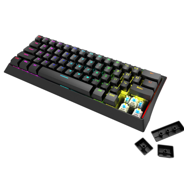 კლავიატურა Marvo KG962G EN-B, Wired, RGB, USB-C, Gaming Keyboard, Black