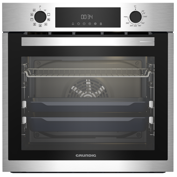 Built-In Electric Oven Grundig GEBM11301XC, 2600W, 72L, Stainless Steel