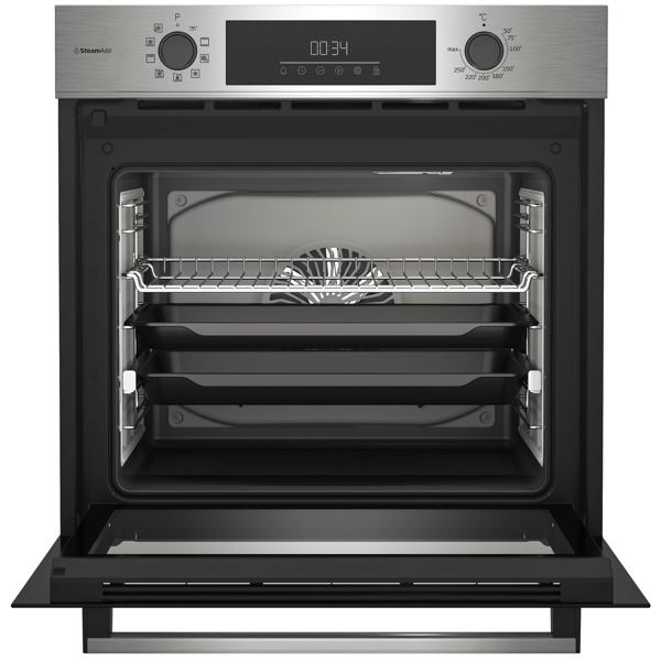 Built-In Electric Oven Beko BBIS 12300 XCSE b300, 72L, Black/Silver