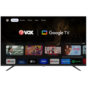 ტელევიზორი VOX 55GOU080B, 55", 4K UHD, Smart TV, HDMI, USB, LAN, Bluetooth, Wi-Fi, Black