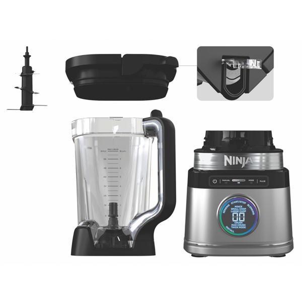 Blender Ninja TB201EU, 1200W, 2.1L, Black/Silver