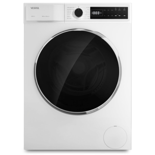 სარეცხი+საშრობი მანქანა Vestel WD8B14T2, 8Kg, A, 1400Rpm, 53Db, Washing+Dryer Machine, White