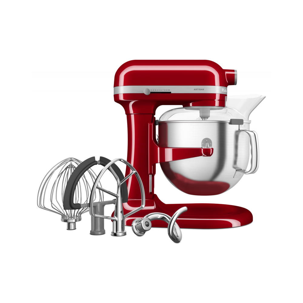 Mixer KitchenAid 5KSM70SHXEER Artisan, 375W, Red