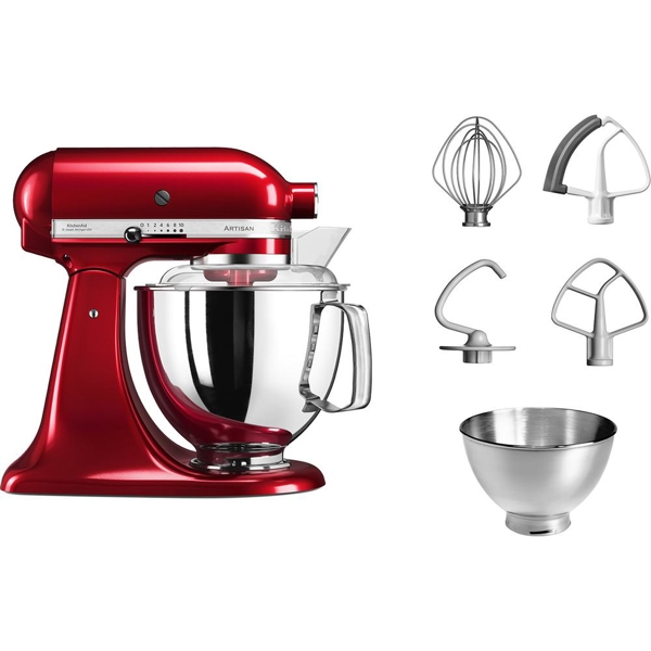 მიქსერი KitchenAid 5KSM175PSEER Artisan, 300W, Mixer, Empire Red