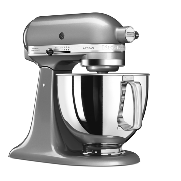 მიქსერი KitchenAid 5KSM125ECU Artisan, 300W, Mixer, Silver