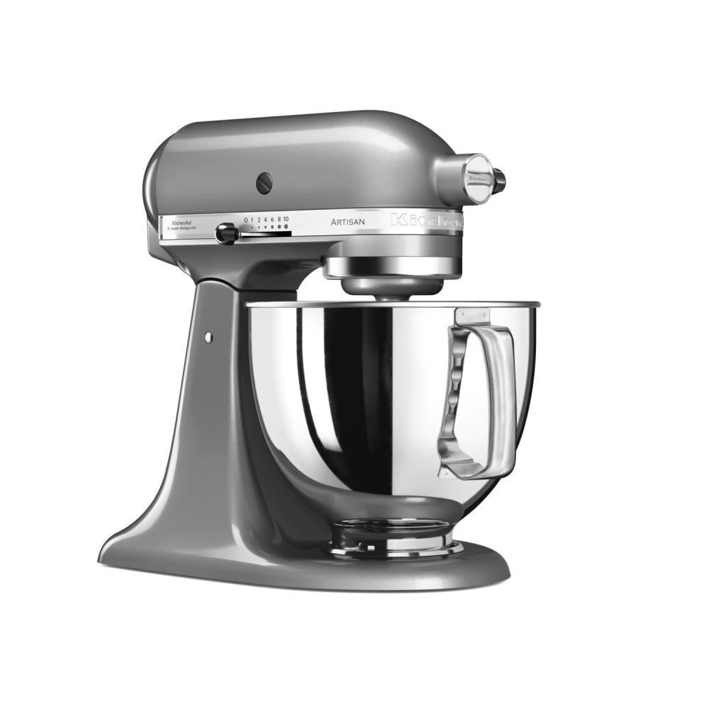 Mixer KitchenAid 5KSM125ECU Artisan, 300W, Silver