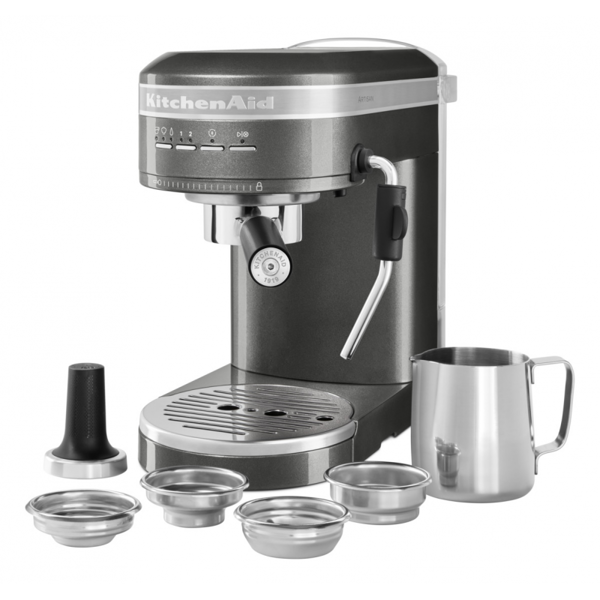 Coffee Machine KitchenAid 5KES6503EMS Artisan, 1470W, 1.4L, Medallion Silver