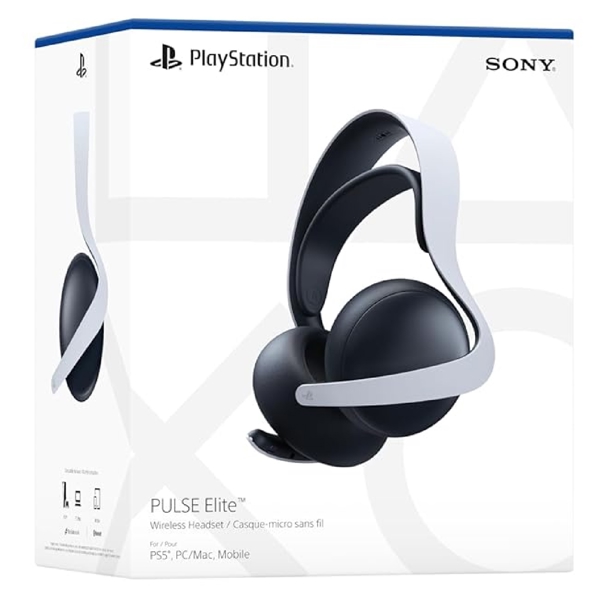 ყურსასმენი PlayStation 0711719572985 Pulse Elite, Headset For Playstation, Wireless, USB-C, White/Black