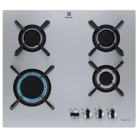 ჩასაშენებელი ქურის ზედაპირი Electrolux KGU643723Z, Built-in Gas Cooktop, Silver