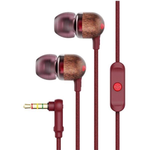 ყურსასმენი House of Marley EM-JE041-RD Smile Jamaica, In-Ear Headphones, Wired, 3.5mm, Red