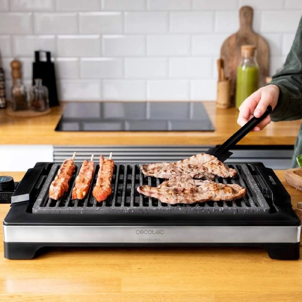 Grill Cecotec 3096 Plancha De Cocina, 2000W, Black