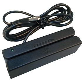 მაგნიტური ბარათის წამკითხველი Posfix MSR, Card Reader, Black