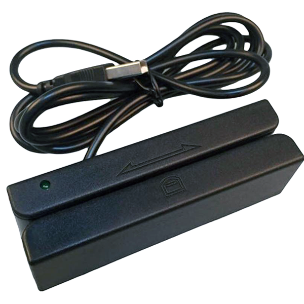 მაგნიტური ბარათის წამკითხველი Posfix MSR, Card Reader, Black