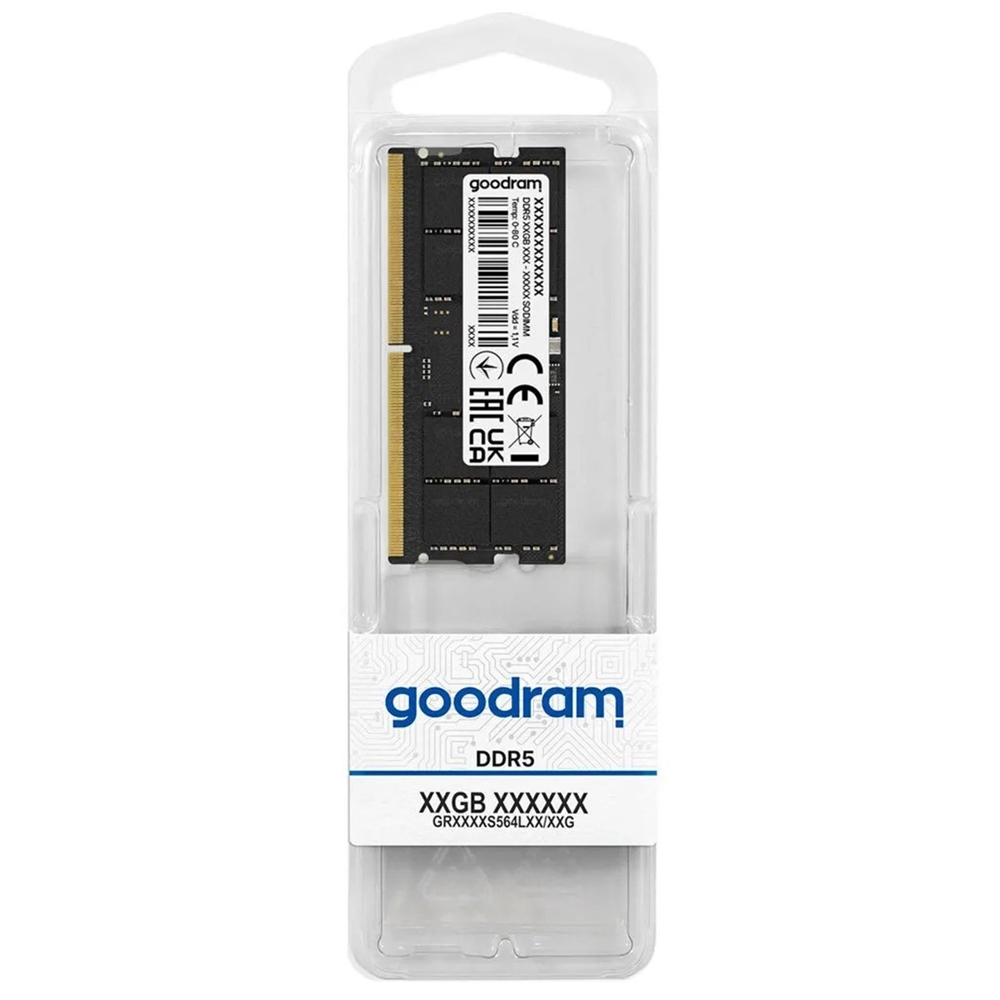 RAM Goodram GR4800S564L40/32G, RAM 32GB, DDR5 SO-DIMM, 4800 MHz