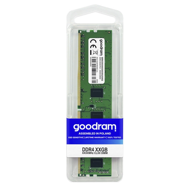 ოპერატიული მეხსიერება Goodram GR3200D464L22S/16G, RAM 16GB, DDR4 DIMM, 3200 MHz