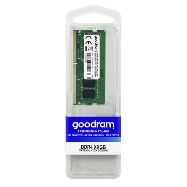 ოპერატიული მეხსიერება Goodram GR2400S464L17/16G, RAM 16GB, DDR4 SODIMM, 2400 MHz