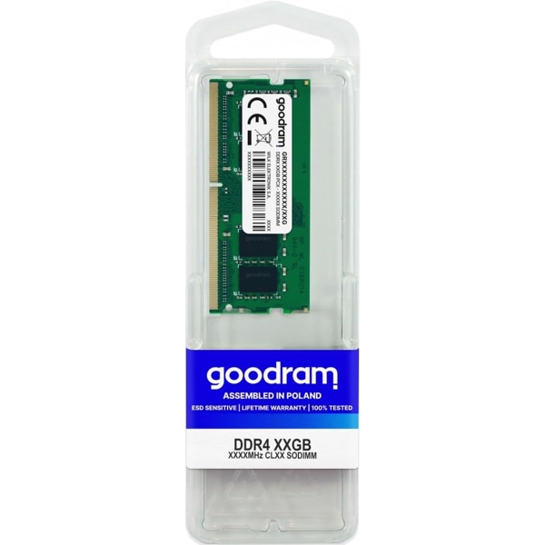 RAM Goodram GR2666S464L19S/8G, RAM 8GB, DDR4 SODIMM, 2666 MHz