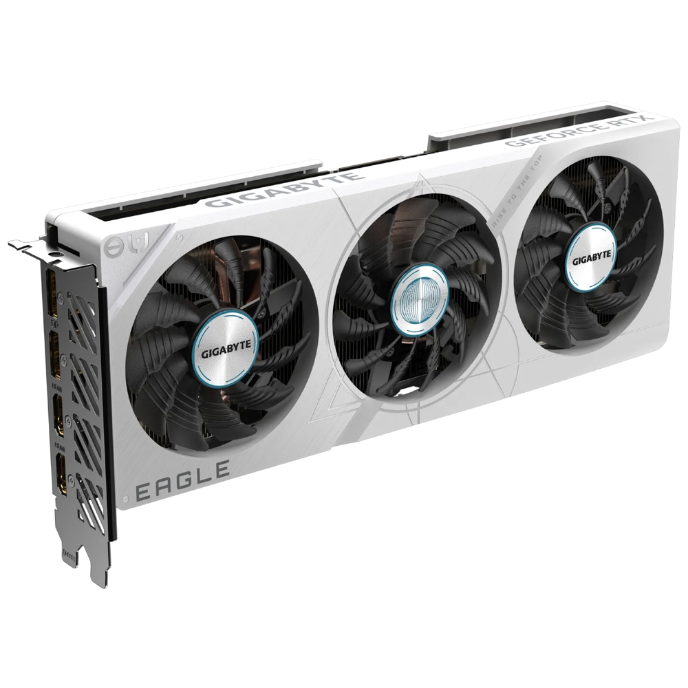 Graphic Card Gigabyte GV-N406TEAGLEOC ICE-8GD, GeForce RTX 4060 Ti, 8GB, 128bit, HDMI, DP, White