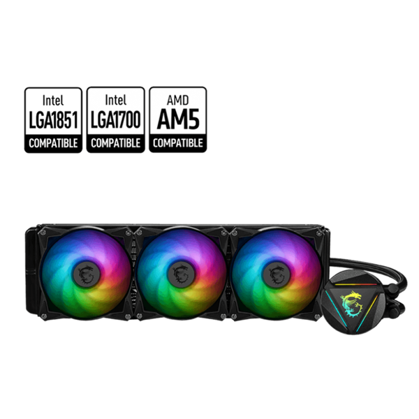 Liquid Cooling MSI 306-7ZW1C41-813 MAG CORELIQUID 360R V2, ARGB, 120mm, 4200RPM, Black