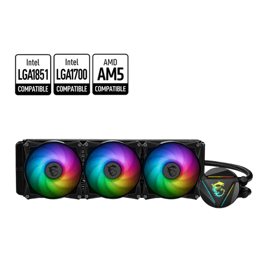Liquid Cooling MSI 306-7ZW1C41-813 MAG CORELIQUID 360R V2, ARGB, 120mm, 4200RPM, Black