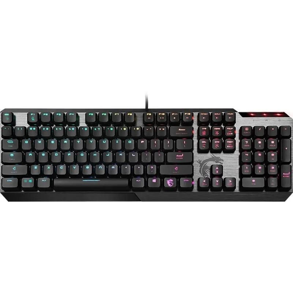 Gaming Keyboard MSI S11-04RU225-GA7 VIGOR GK50 Low Profile, Wired, RGB, USB, Black/Silver