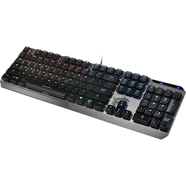 Gaming Keyboard MSI S11-04RU225-GA7 VIGOR GK50 Low Profile, Wired, RGB, USB, Black/Silver