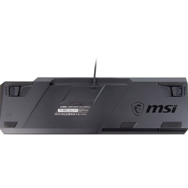 კლავიატურა MSI S11-04RU225-GA7 VIGOR GK50 Low Profile, Wired, RGB, USB, Gaming Keyboard, Black/Silver