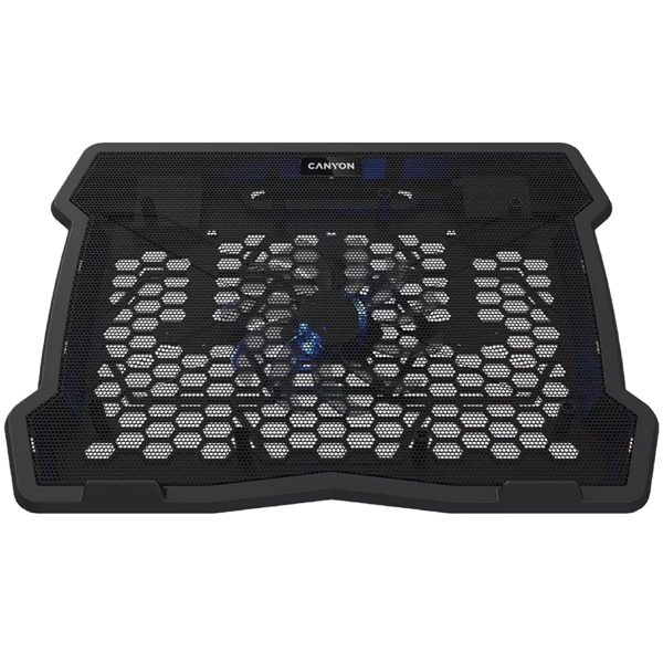 ნოუთბუქის გამაგრილებელი Canyon CNE-HNS02, Laptop Cooling Stand, Black 