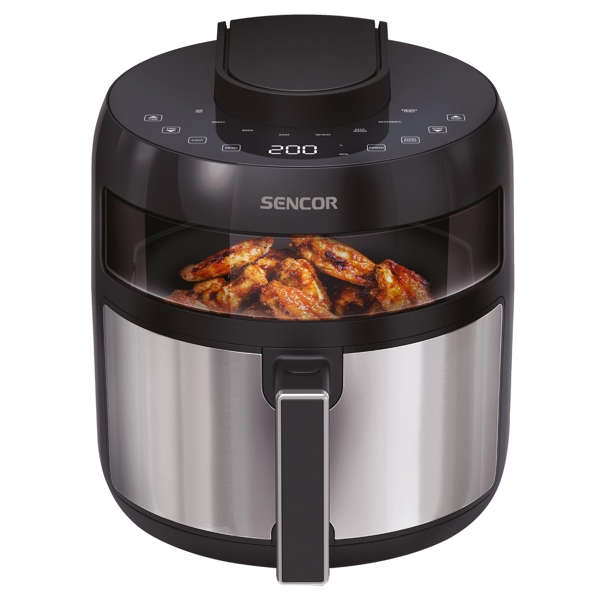 Air Fryer Sencor SFR 5010BK, 1500W, 5L, Black/Silver