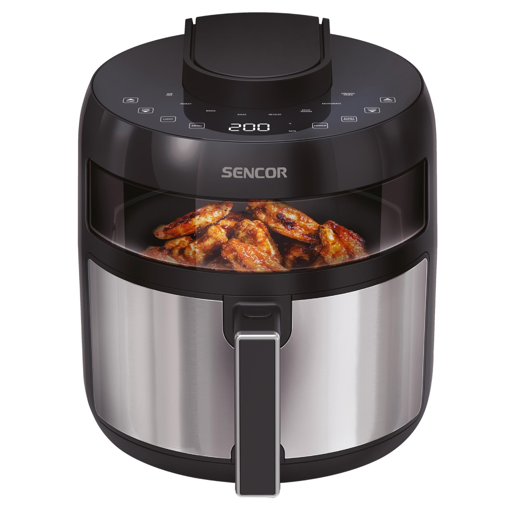 აეროგრილი Sencor SFR 5010BK, 1500W, 5L, Air Fryer, Black/Silver