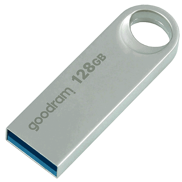 USB ფლეშ მეხსიერება GoodRam UNO3-1280S0R11, 128GB, USB3.2, Silver