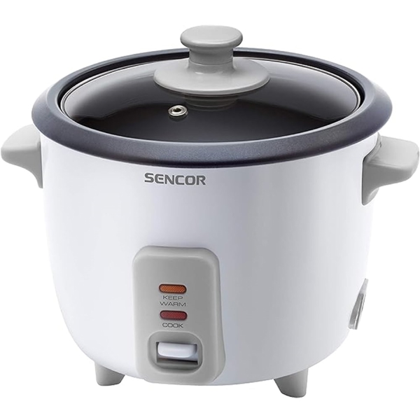 ბრინჯის სახარში Sencor SRM 0600WH, 300W, 0.6L, Rice Cooker, White