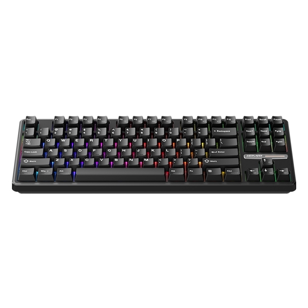 Gaming Keyboard 1STPlayer DK6.0-TKL-BK-BLS Tenkeyless, Wired, RGB, Black