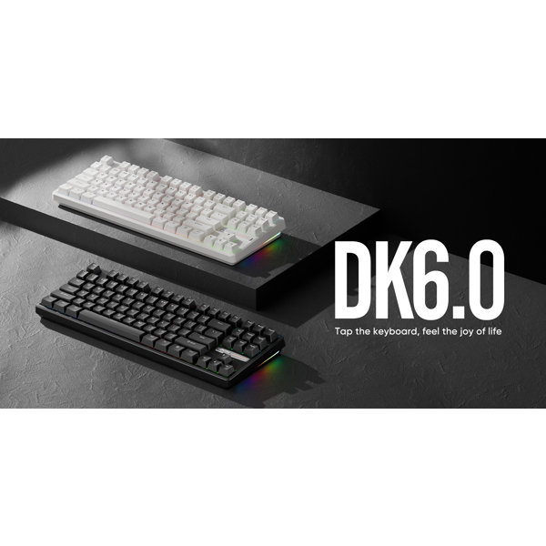 Gaming Keyboard 1STPlayer DK6.0-TKL-BK-BLS Tenkeyless, Wired, RGB, Black