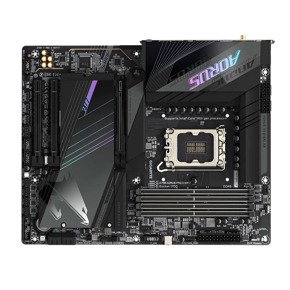 Motherboard Gigabyte Z790 A PRO X WIFI7, LGA1700, DDR5, DIMM, 256GB