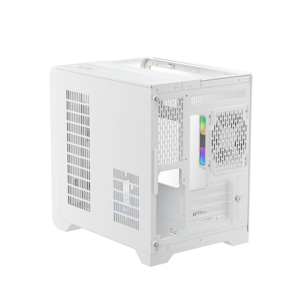 ქეისი 1STPlayer 1STPLR-RT5-WH, Computer Case, Mini Tower, ITX, MicroATX, 2xUSB 3.0, White