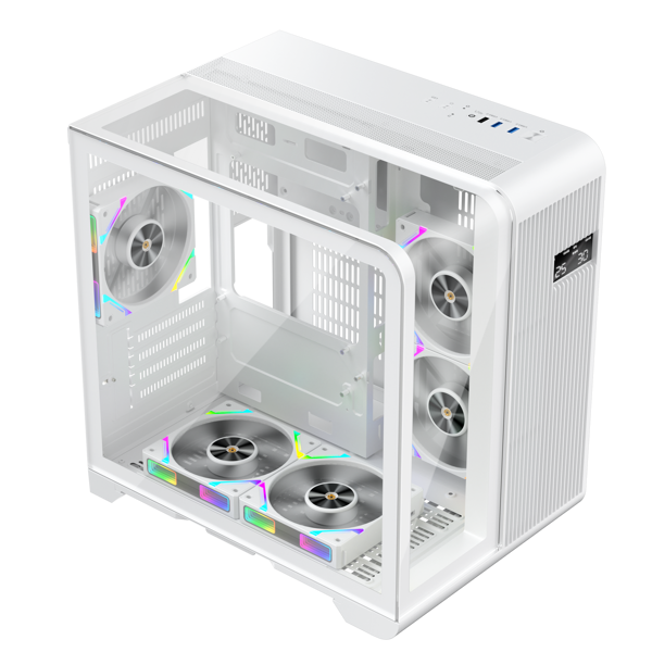 Computer Case 1STPlayer 1STPLR-RT5-WH, Mini Tower, ITX, MicroATX, 2xUSB 3.0, White