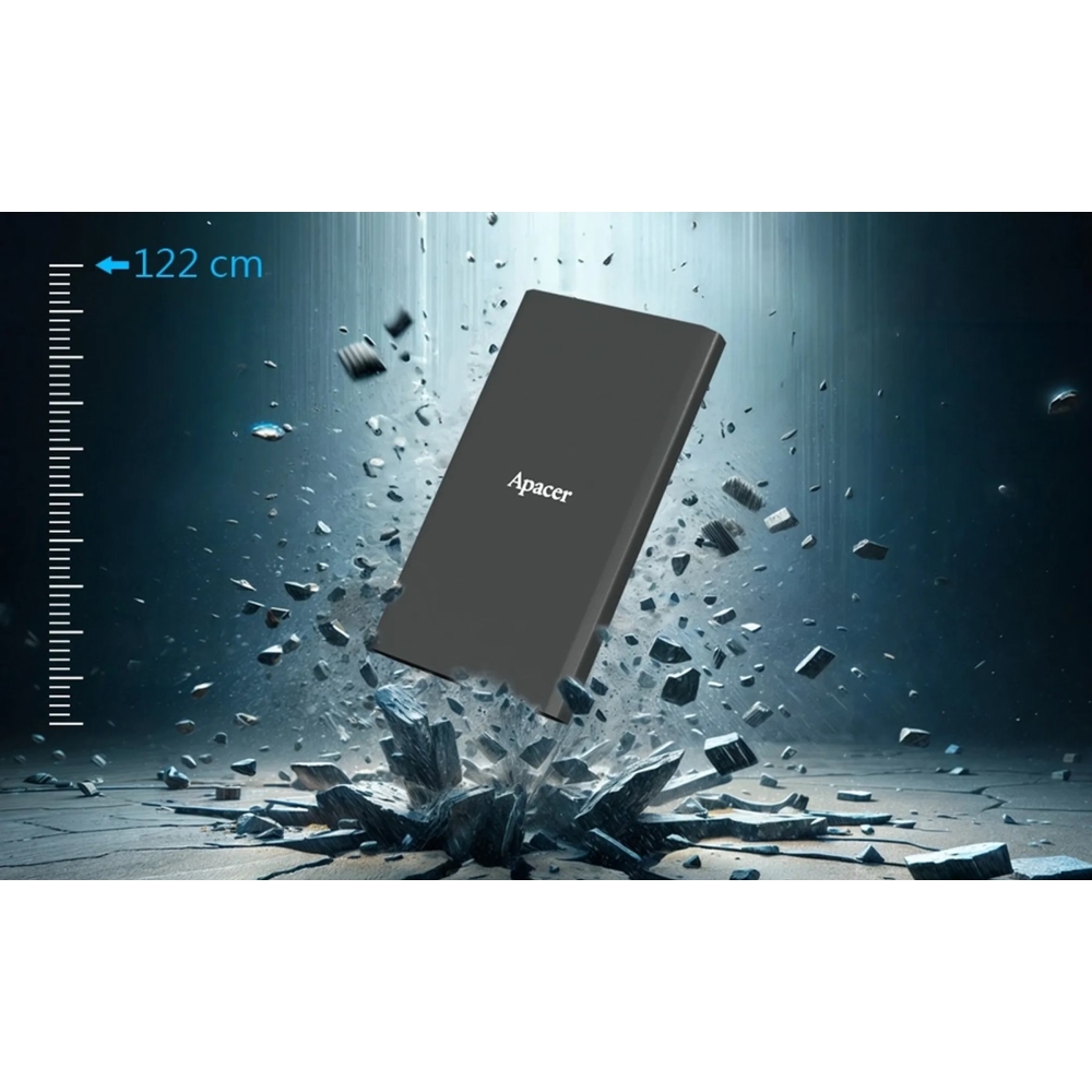 External SSD Apacer AP2TBAS723B-1 AS723, 2TB, Type-C, Black
