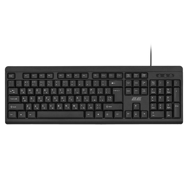 Keyboard And Mouse, 2E 2E-MK401UB_UA, Wired, USB, Black