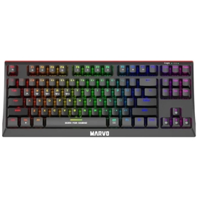 კლავიატურა Marvo KG953W EN-R, Wireless, USB-C, RGB, Gaming Keyboard, Black