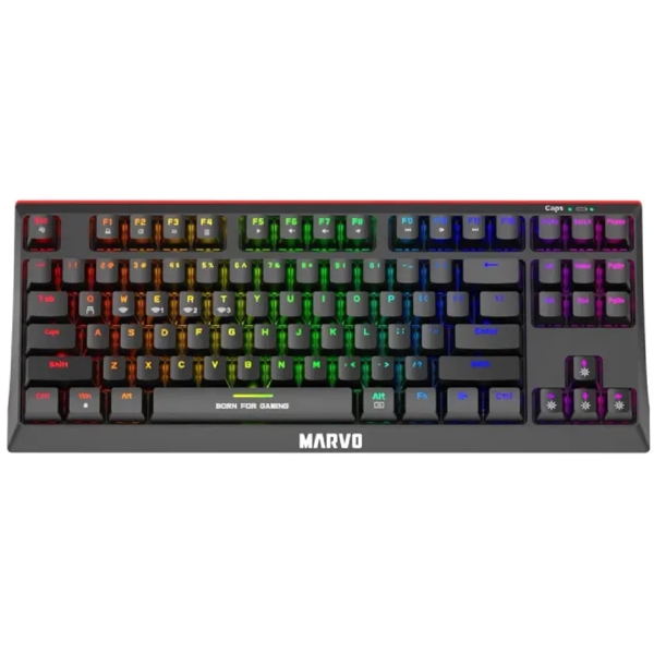 Gaming Keyboard Marvo KG953W EN-R, Wireless, USB-C, RGB, Black