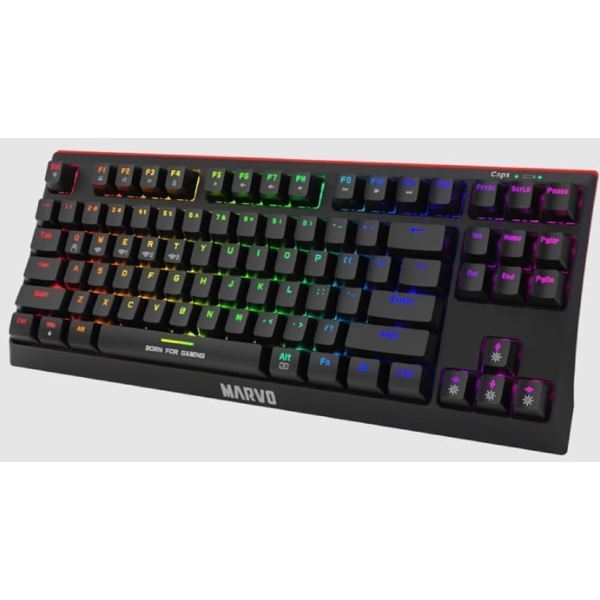 Gaming Keyboard Marvo KG953W EN-R, Wireless, USB-C, RGB, Black