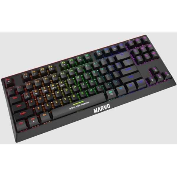 Gaming Keyboard Marvo KG953W EN-R, Wireless, USB-C, RGB, Black